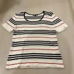 BURBERRY LONDON ボーダー 半袖ニット Mサイズのサムネイル