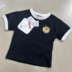 【新品未使用】リアルピース 半袖Tシャツ 90サイズ 黒
