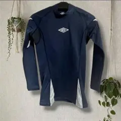 UMBRO アンブロ　メンズM 強力コンプレッションインナーシャツ　長袖　紺色