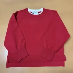 お値下げ♦︎新品♦︎【SEASON REASON】ラグラン配色プルオーバー 赤 LL