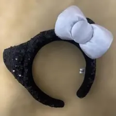 USJ ハローキティ　カチューシャ　スパンコール　　シルバーリボン【匿名配送】