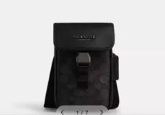 coachレーサー フォーン クロスボディ バッグ・シグネチャー キャンバス