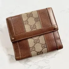 GUCCI グッチ GGロゴ 短財布 二つ折り財布 スタッズ ミニウォレットのサムネイル