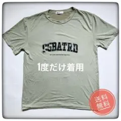 【ほぼ未使用】カーキ Tシャツ メンズ S クルーネック C5BATRD