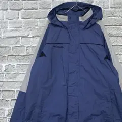 Columbiaコロンビア　マウンテンパーカー中綿ネイビーL ロゴ刺繍1005