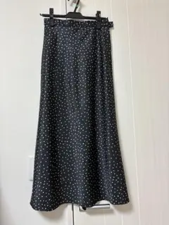 グリーンレーベルリラクシング ワッシャーサテンナロースカート