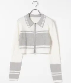 Heather 配色WZIPニット