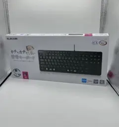 エレコム　静音キーボード　有線　TK-FCM113SKBK