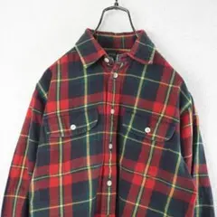 H218*ポロラルフローレン☆チェック柄☆シャツ☆赤レッド 緑グリーン