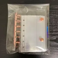 シール帳 A7サイズ クリアバインダー リフィル10枚付き ピンクゴールド