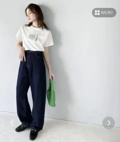 デニム　ジーンズ　チノパン　ジーパン　レディース　ゆったりデニム　ワイドデニムのサムネイル
