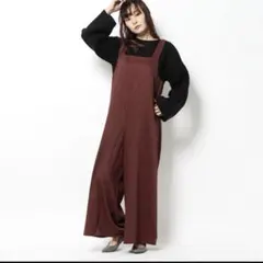 【新品タグ付】nano&co オールインワン サロペット フリーサイズ ブラウン