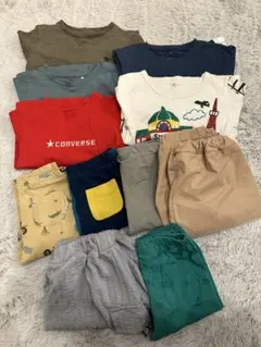 ベビー服 11点セット 男の子 90-95 長袖シャツ 七分丈ボトムス