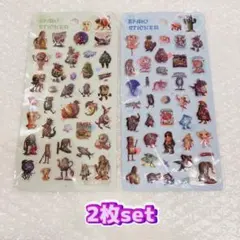 イタリアンブレインロット　シール　ぷくぷく　立体　3D うるちゅる　ぷっくり