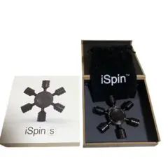 ハンドスピナー　ispin s 黒　スチール A new high-end ethnic hand spinner is now available! iSpin S