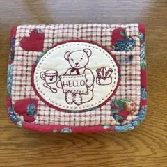 HOBBYRA HOBBYRE テディベア刺繍マルチケース