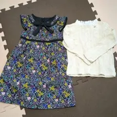 アナスイミニ　花柄ワンピース　長袖カットソー　まとめ売り　100　フォーマル