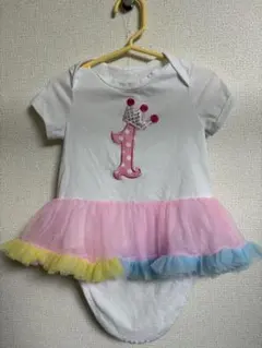 フリル付きロンパース 80サイズ