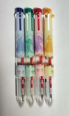 ディズニー　プリンセス　ボールペン サラサ　限定品　4本セット