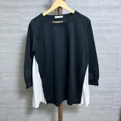 SHOO・LA・RUE トップス Mサイズ プリーツ切替 七分袖