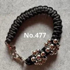 パラコード　ハンドストラップ　スマホストラップ　ハンドメイド　No.477