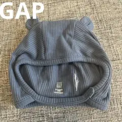 美品　GAP baby gap ベビー　帽子 クマ耳 ブルー 3-6m 44cm