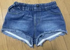 BREEZE ブリーズ デニムショートパンツ 100 フリンジ キッズ