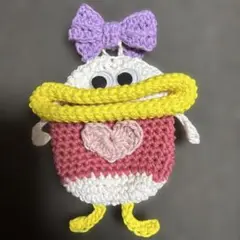 ハンドメイド　パクパクモンスター　キーケース