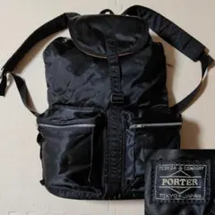 【極美品】PORTER ポーター タンカー リュックサック ブラック　A4収納