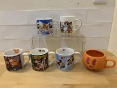 N0217-03★Disney スーベニア マグカップ クリスマス 他6個セット