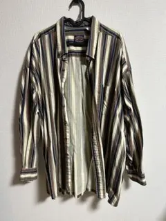 SALMON RIVER TRADERS ストライプ長袖シャツ