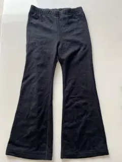 HEATTECH EXTRA WARM ブラックフレアパンツ 110cm