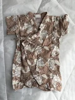 ミッキー柄 ベビー甚平 80cm