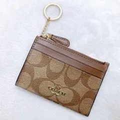 ✨ほぼ未使用✨COACH コーチ カードケース シグネチャー キーリング ロゴ