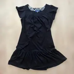 ❤︎Y2K❤︎ BURBERRY BLUE LABEL ミニ　ワンピース　ホースロゴ バーバリー ブルーレーベル ドッキングニットワンピース