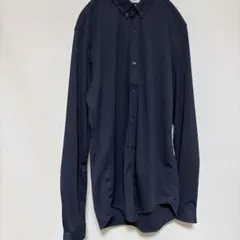 ZARA MAN ネイビー長袖シャツ L スリムフィット