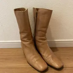 ショートブーツ　キャメル