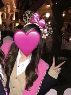 ディズニー ヒョウ柄 カチューシャ ミニー