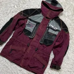 【2414】FABLICE レアカラー　スキーウェア エンジ色　M