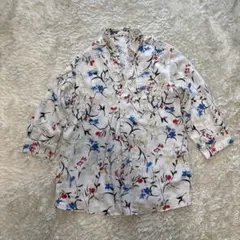 Leilian レリアン 花柄ブラウス ジャケット風 13+ 大きいサイズ - メルカリ