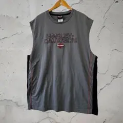 HARLEY-DAVIDSON ハーレーダビッドソン ノースリーブTシャツ 両面