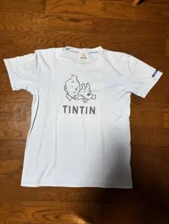 TINTIN タンタン 半袖Tシャツ ライトブルー Lサイズのサムネイル
