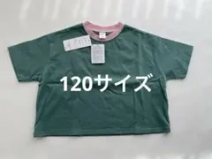 バースデイ DAILY LINE Tシャツ 120サイズ グリーン/ピンクのサムネイル
