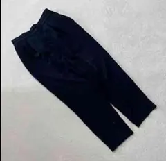 IEDIT パンツ ウエストゴム テーパード ブラック MPサイズ