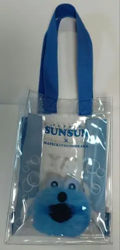 スンスン　マツキヨココカラ　コラボ　クリアバッグ