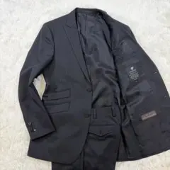 【極美品】LOVELESS カノニコ製高級生地 スーパー110 ストライプスーツ