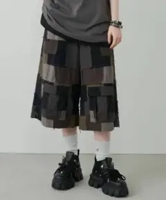 AIVER　ボロクォーターカーゴパンツ　S