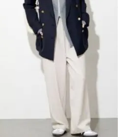 ジャーナルスタンダード　ウールライクストレッチワイドパンツ 生成 サイズ40