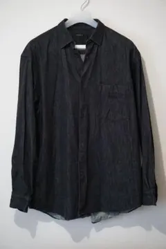 COMOLI デニム コモリシャツ Black/Ecru 4のサムネイル