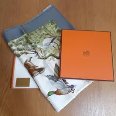 Hermès カマルグでの休息　カレスカーフ 90cm HERMES】【Halte en Camargue】エルメス『カレ90 カマルグでの休息